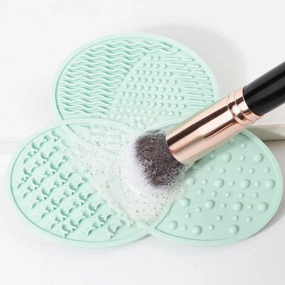 Silicone Makeup Brush Cleaner Folding Powder Puff Cleaning Bowl Eyeshadow Brushes Washing Soft Mat Beauty Tools Scrubber Box