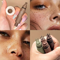 Freckle Stamp Makeup Pen Waterproof, Natural Look Dot Freckles, Long Lasting, Sweatproof, Beginner Friendly