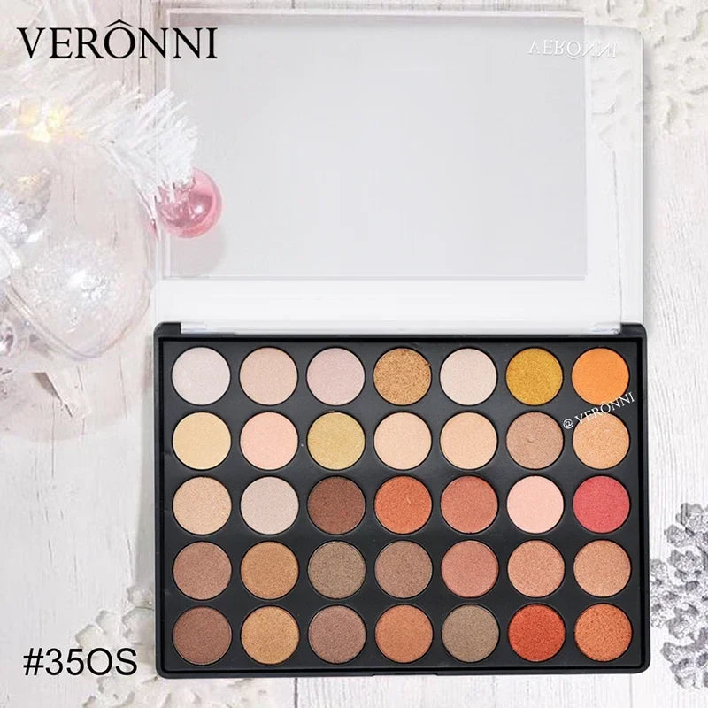 35 Color Eyeshadow Tray Daily Makeup Matte Lasting Nightclub Eyeshadow Pearl Fine Shimmer Waterproof Is Not Easy To Faint