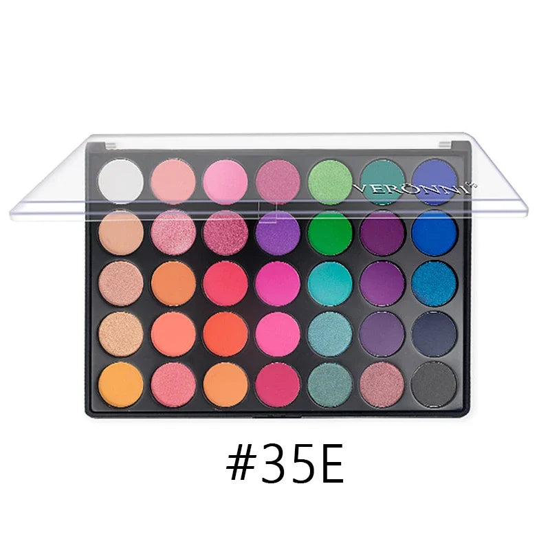 35 Color Eyeshadow Tray Daily Makeup Matte Lasting Nightclub Eyeshadow Pearl Fine Shimmer Waterproof Is Not Easy To Faint