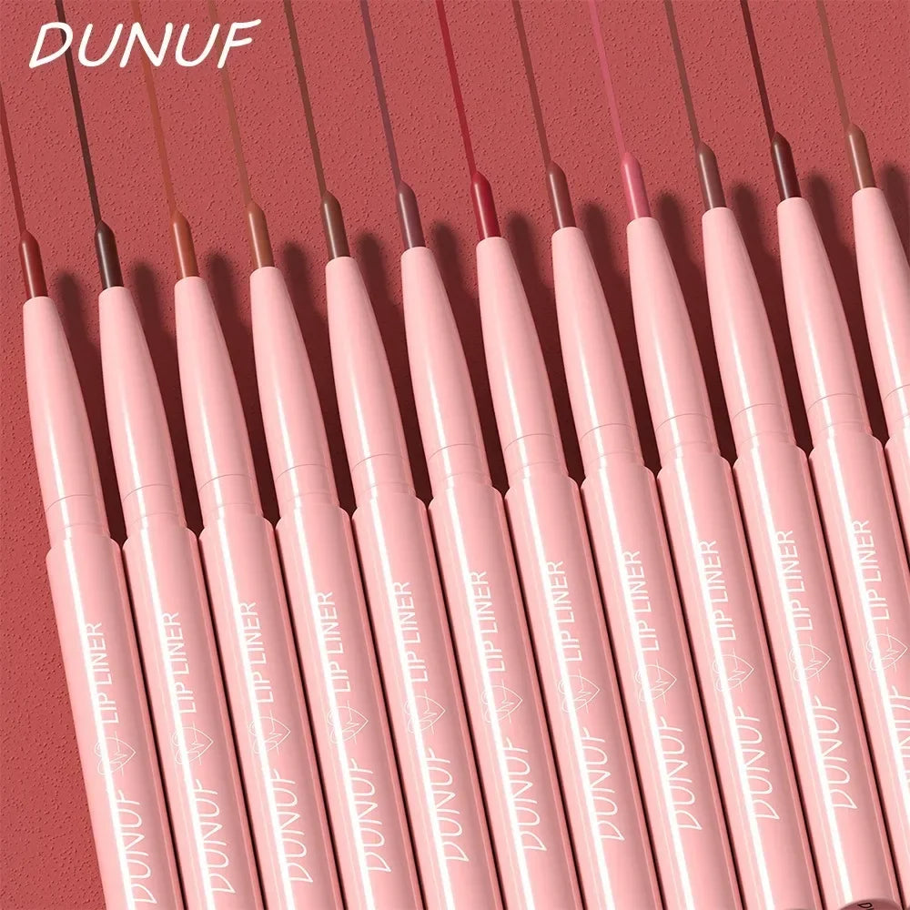 Lip Liner Pencil Long-Lasting Matte Creamy Plumping Lip Stain Waterproof Natural Nude Brown Slim Lip Liner Makeup