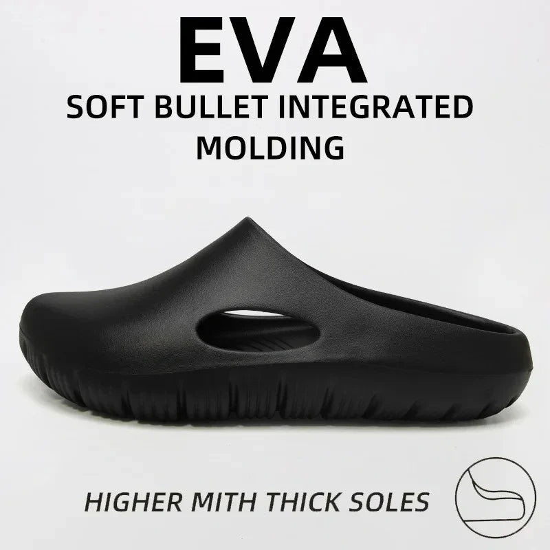 EVA Bread Men's Anti-Slip Odor-Resistant Outdoor Sandals Sports Beach Slippers for Casual Comfortable Footwear