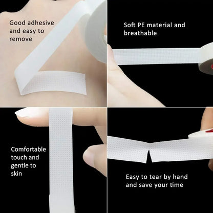 2/3/5 /6Rolls Lint Free Under Eye Pads Breathable Insulating Tape for Eyelash Extension  Non-woven Tape Paper Eyelash Patch