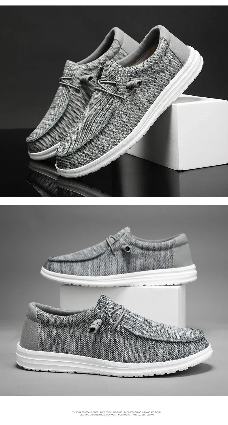 Plus Big Size 50 Dude Canvas Shoes Men Casual Slip on Shoes Alpargatas Hombre Moccasins Mocassin Homme Lightweight Breathable