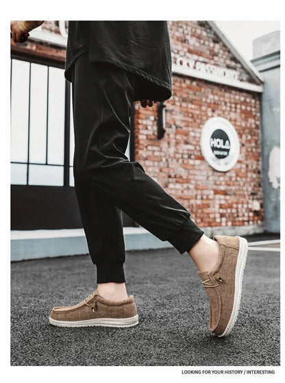 Men's Mesh Loafers Autumn Mens Vulcanized Shoes Breathable Lightweight Hiking Outdoor Sports Shoes Zapato Abierto Scarpa Aperta