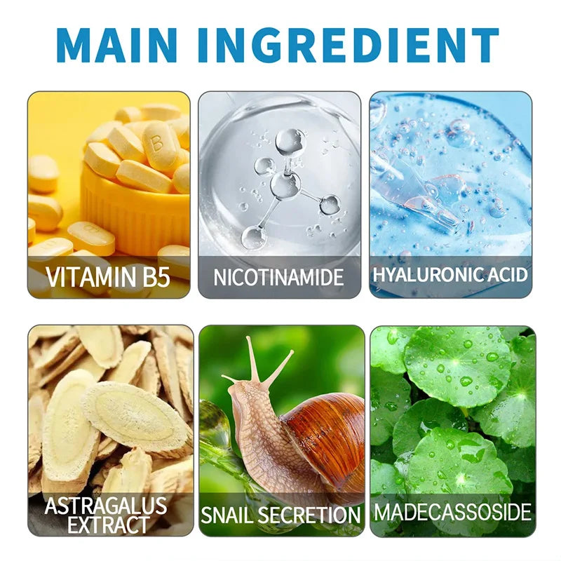 1/3/5pcs B5 Shrink Pores Serum Pure Hyaluronic Acid Lifting Firming Fine Lines Reduce Lightening Dark Circle 30ML Hyalu Essence