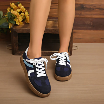 Women's Flat Bottom Sports Shoes Hot Sale Mixed Colors Spring Autumn New Style Sneakers Casual Leisure Student Flats Rubber Sole