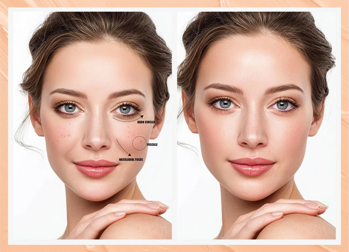 Face Foundation Contour Stick Long-wear Lightweight Brighten Stick Face Concealer Blemish Contouring Beauty Makeup