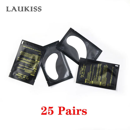 25/50/100Pairs Eye Patches Under Eyelash Pads for Building Paper Patches Lint Free Stickers for False Eyelashes LAUKISS