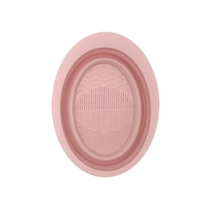 Silicone Makeup Brush Cleaner Folding Powder Puff Cleaning Bowl Eyeshadow Brushes Washing Soft Mat Beauty Tools Scrubber Box