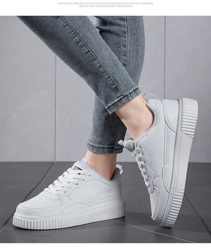 Fashion Women Casual Shoes Breathable Walking Flat Shoes Sneakers White Female Footwear Sports Running Outdoor Walking For Men