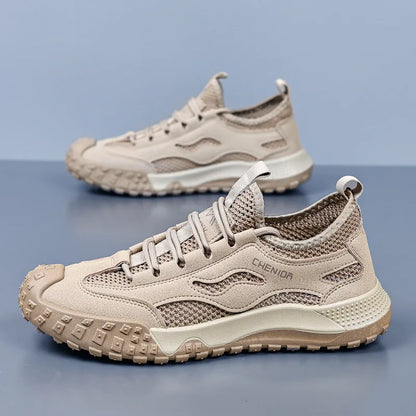 Oulylan Men's Summer Breathable Hollow Mesh Wading Shoes 2026 Outdoor Hiking Climbing Non-Slip Sport Sneakers Size 39-44