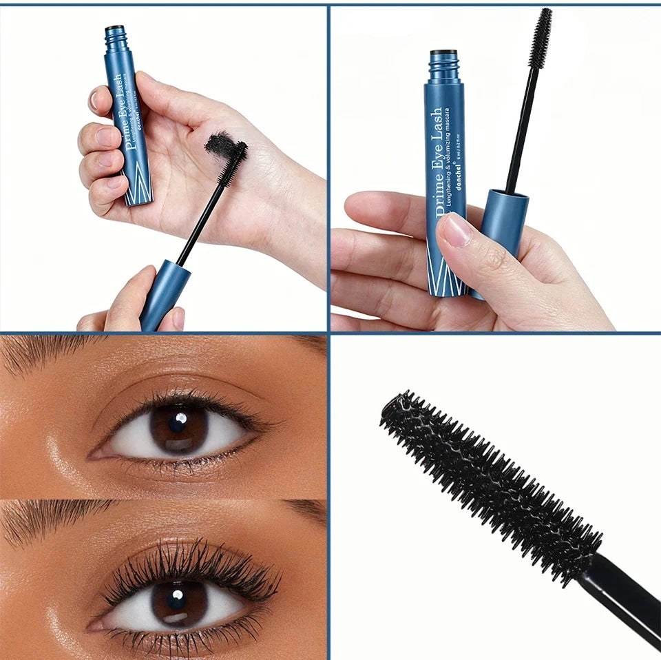 Lengthening & Volumizing Mascara Water-Resistant Long-Lasting Nourishing Strengthen Mascara Glossy Natural Finish Eye Makeup