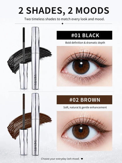 Life girls Waterproof Eyelash Primer Mascara, Lengthening Curling Lash Base, Smudge-Proof Long Lasting Black Brown Eye Makeup