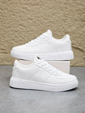 Fashion Leather Men White Sneakers Breathable Comfort Classic Casual Shoes Mens Women Outdoor Walking Shoes Couple Footwear Size