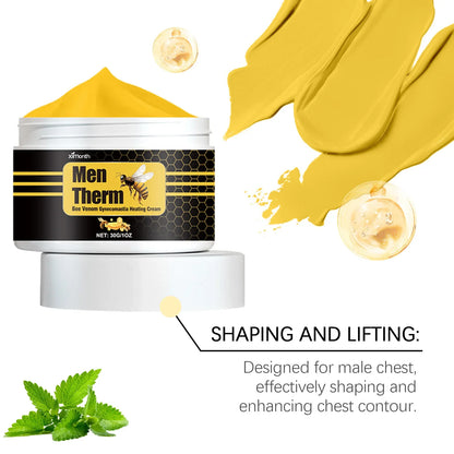 15ml Men's Bee Male Breast Warming Oil Chest Firming Massage Serum Chest Firming Oil Skin Care