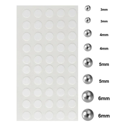 58pcs Non Piercing Lip Nails Sticker Selfadhesive Waterproof Reusable Fake Lip Nail Eyebrow Nose Ring Body Belly Button Jewelry