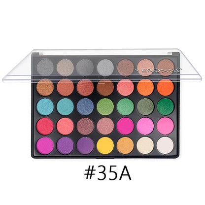 35 Color Eyeshadow Tray Daily Makeup Matte Lasting Nightclub Eyeshadow Pearl Fine Shimmer Waterproof Is Not Easy To Faint