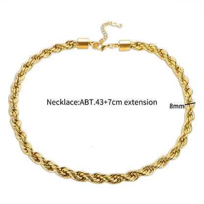 Stainless Steel Heart-shaped Pendant Necklace Metal Waterproof Jewelry For Women