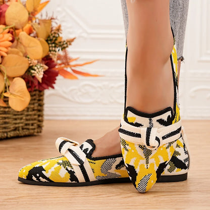 New Women's Loafers Ballet Flat Shoes Spring/autumn Fashion Pointed Toe Casual Low Heeled Women's Flat Shoes  Size 36-43