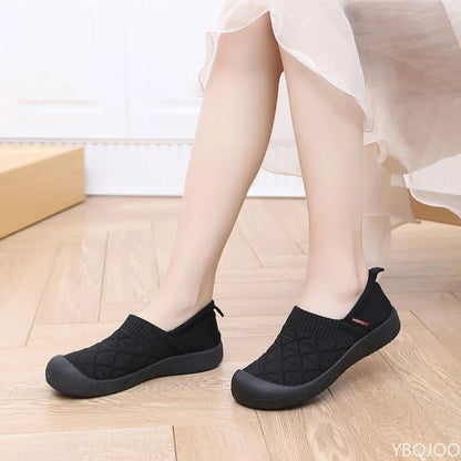 Spring and Autumn Fashion New Lightweight and Comfortable Women's Single Shoes with Soft Surface One Step Stepping Women's Shoes