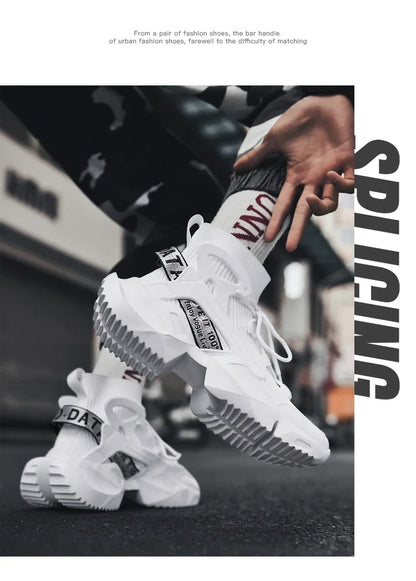 Men's Casual Sneakers Breathable Luxury Trainer Race Shoes Fashion Loafers Running Shoes for Male