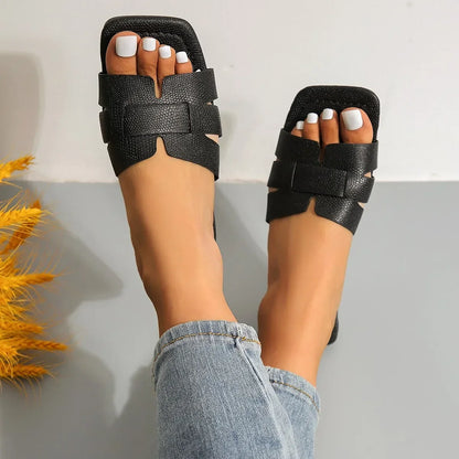 New Women Slippers Fashion Designer Beach Flats Woman Casual Sandals Dress Walking Flip Flops Open Toe Slides Mujer Zapatos