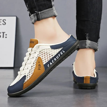 Men's Fashion Soft-soled Half Slippers Summer Men Trendy Bottom Casual Shoes Soft Sole Sneakers Zapatos De Hombre Plus Size 48