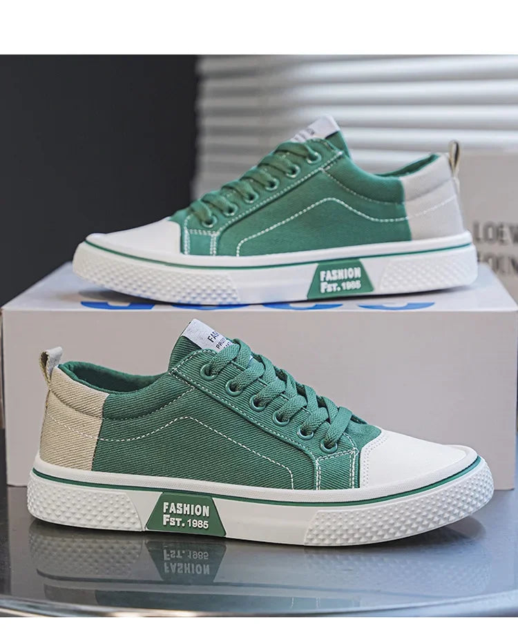 2026 New Summer Men's Breathable Versatile Skateboarding Shoes Men's Soft Bottom Casual Sports Trend Fashion Canvas Shoes 48size