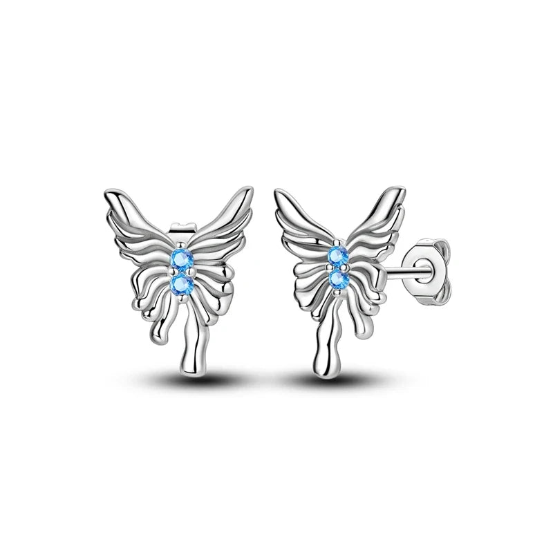 Original 925 Sterling Silver Colorful Cute Animal Pet Stud Earrings For Women Collocation For Girlfriend Birthday Gift