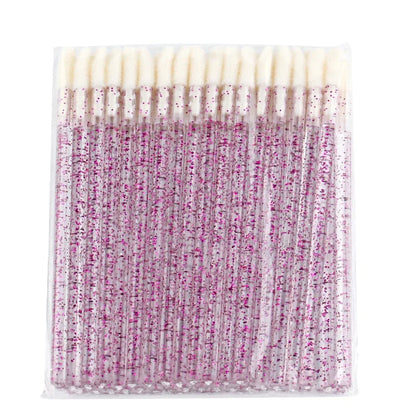 Lanjinglin 5/50 Pcs Lip Brush Reusable Makeup Brushes Lipstick Applicator Wands Eyelashes Extension Tool Beauty Accessories