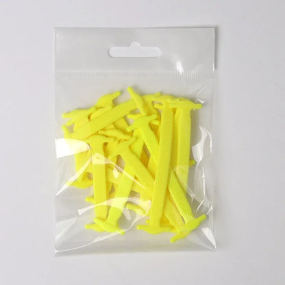 16pcs Lazy Shoelace Silicone Quick Lace Elastic Women Men No Tie Kids Adult Sneakers Lacing Shoelace Buckle Shoes Accessories