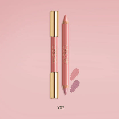 OUT OF OFFICE LUMEGLOW DUO PENCIL,Cheek&Multi-Use,Creamy Blendable,Buildable Color,Twist-Up Design,Luxury Makeup,Smooth Texture