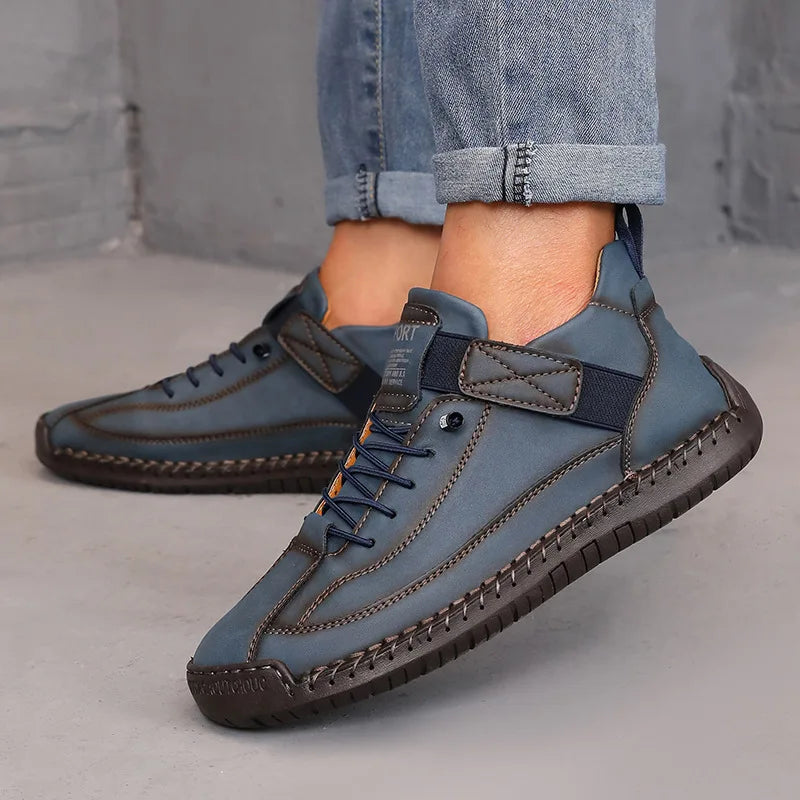 Boots Mid Top for Women British Style Retro Anti Slip Workwear Shoes Handmade Leather Loafers Casual Soft Soled Women Nude Boots