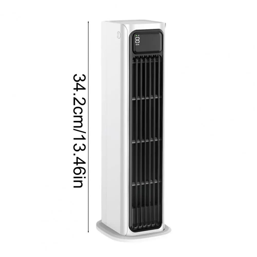 Portable Air Conditioner, Wall Mount Desktop Fan, 3 Speed Bladeless Tower Fan with Digital Display, Quiet Personal Cooling Fan f