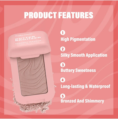 Professional Makeup Powder Blush 12HR Wear Vegan Formula Blusher Makeup Blush in Bar Cosmetics Palette Powder Pink Cream Face