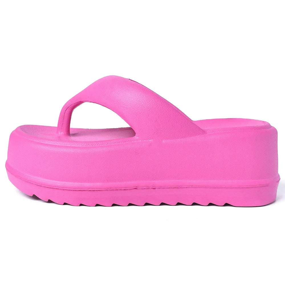 Comwarm New Thick Flip-flops Women Fashion Platform Sandals Outdoor Women Beach Slipper Home Comfort Women's Summer Sandals 2024