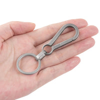 1PC Titanium Alloy Keychain Tiranium Buckle Key Ring Car Accessor Waist Hanging Chain Ring Buckles Opener EDC Outdoor Tool