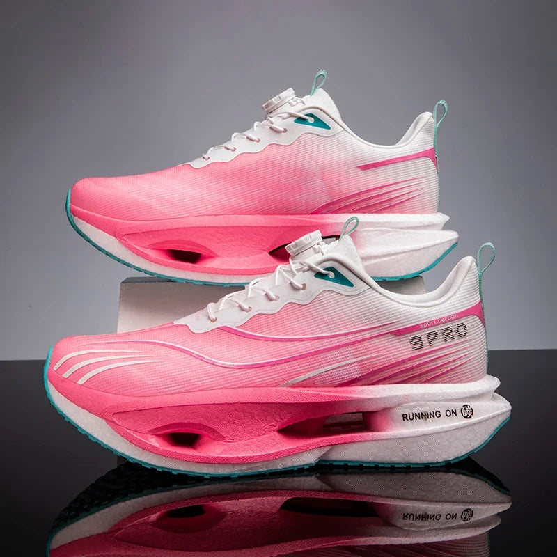 2026 Running Shoes Carbon Board Marathon Men Sports Breathable Lightweight Women's Comfortable Athletic Nonskid Casual Sneakers