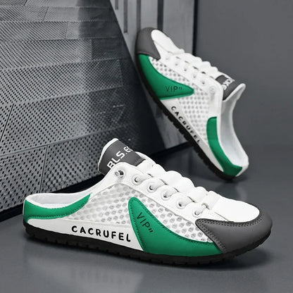Men's Fashion Soft-soled Half Slippers Summer Men Trendy Bottom Casual Shoes Soft Sole Sneakers Zapatos De Hombre Plus Size 48