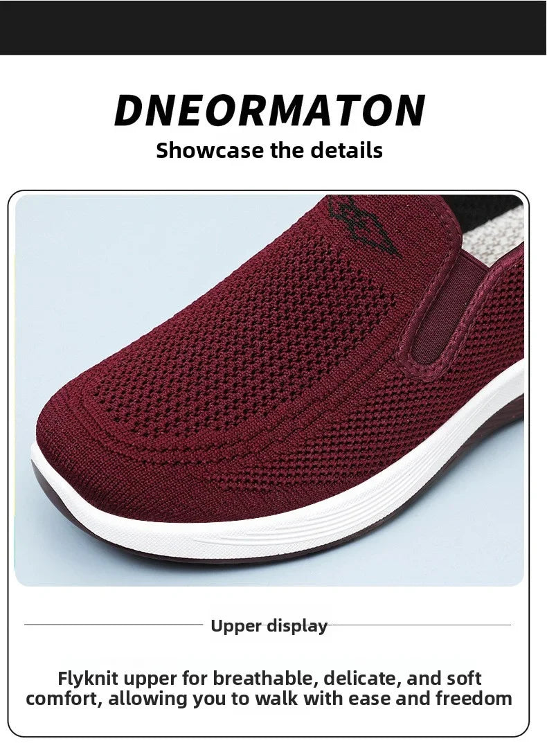 Women's Shoes Spring and Autumn New Mesh Breathable Casual Shoes Outdoor Lightweight Non-slip Wedge Heel Thick-soled Sneakers