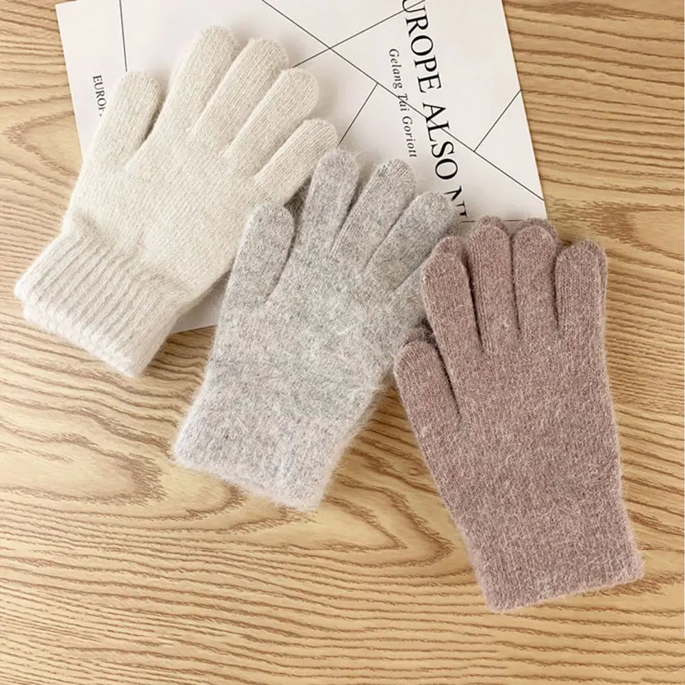 Fashion Elastic Outdoor Warm Thick Winter Gloves Mittens Full Finger Gloves