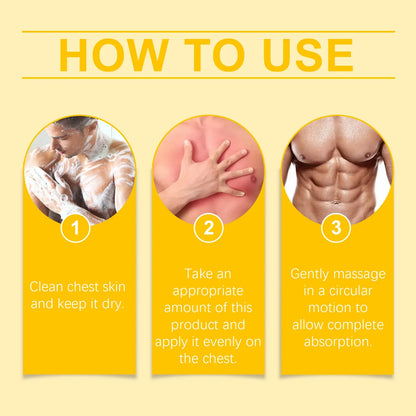 15ml Men's Bee Male Breast Warming Oil Chest Firming Massage Serum Chest Firming Oil Skin Care