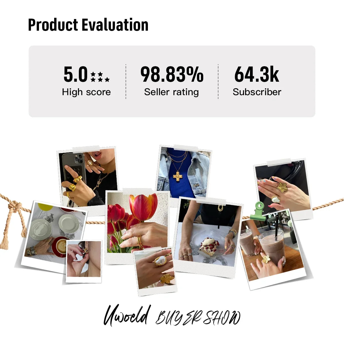 Uworld Fashion Zircon Serpentine Bracelet Ring Stainless Steel Finger Bracelet Stackable Chain Women's Accessories Party Gift
