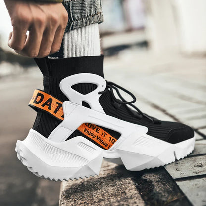 Men's Casual Sneakers Breathable Luxury Trainer Race Shoes Fashion Loafers Running Shoes for Male
