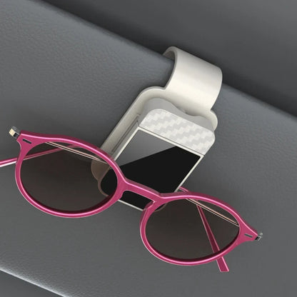 Car Sun Visor Sunglasses Clip Holder Stable Eyeglasses Hanger Card Ticket Organizer Interior Storage Clip Car Accessories