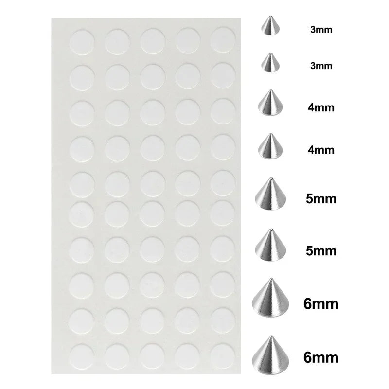 58pcs Non Piercing Lip Nails Sticker Selfadhesive Waterproof Reusable Fake Lip Nail Eyebrow Nose Ring Body Belly Button Jewelry