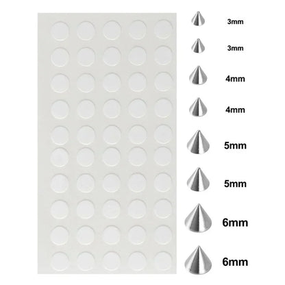 58pcs Non Piercing Lip Nails Sticker Selfadhesive Waterproof Reusable Fake Lip Nail Eyebrow Nose Ring Body Belly Button Jewelry