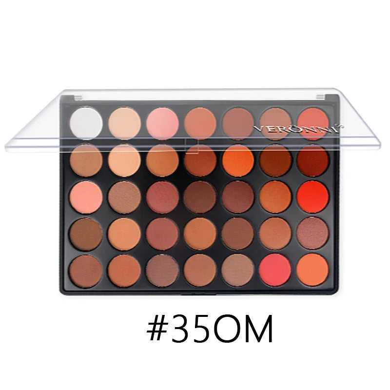 35 Color Eyeshadow Tray Daily Makeup Matte Lasting Nightclub Eyeshadow Pearl Fine Shimmer Waterproof Is Not Easy To Faint