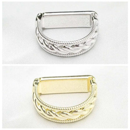 Creative Alloy D-shaped Tie Buckle Cuff Links Shirt Tie Pin Twists Tie Clip Accessories for Suit Mini Tie Knot Fixation Wedding